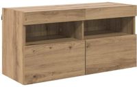 vidaXL TV-wandkast 80 x 30 x 40 cm Artisan Eiken Bewerkt hout