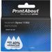PrintAbout Dymo 11352 Label - Black on White (25mm x 54mm)