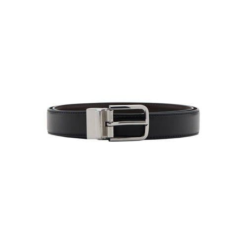 Mango Man leren riem zwart