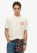 Superdry Neo Trad Tattoo Loose T-shirt Korte Mouwen Bone White S