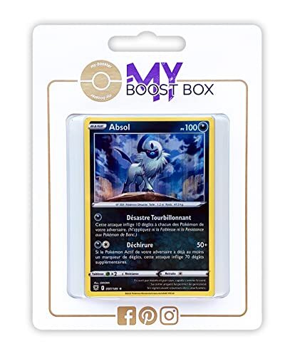 my-booster Absol 97/189 Holo - Myboost X Epée et Bouclier 10 Astres Radieux - Doos met 10 Franse Pokemon kaarten