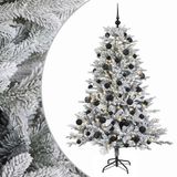 vidaXL Kunstkerstboom met kerstbal 150 cm 150 LED's Warmwit