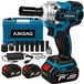 AjieQaQ 21V Accu slagschroevendraaier & klopboormachine Brushless, max. 550Nm koppel, 2×4,0Ah accu’s, 1/2 inch, 3 versnellingen, 6 doppen, koffer