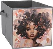 Merkloos Opvouwbare Opbergbakken - Opbergdozen Organizer - Kleding Opbergen - Met Handgrepen - Polyester - Grijs