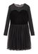 s.Oliver - Female - Mesh Dress with Glittering Velvet and Tulle Skirt