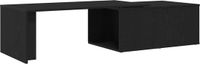 vidaXL Salontafel Zwart Eiken 150 x 50 x 35 cm