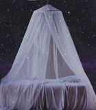 South To East Bol Bedhemel met fluorescerende sterren, licht op in het donker, muggennet voor baby's, kinderen, jongens, meisjes, dochter. Galaxy bedhemel voor babybed, kinderbed