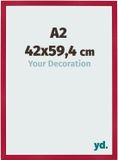 yd. Cadre photo A2 42x59,4 cm Rouge MDF Bologna