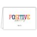 69-5153 Goud 69-5153 Positieve kaart Vibes Only voor jou Letters van Goud Glanzend Goud voor Vrouwen Meisjes Denken Aanmoediging Succes Herstel Horizontaal Formaat met Witte Envelop, Formaat 17,5 x 12 cm