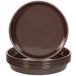 Youngever 10 Stuks Plastic Plantenschotel 25CM, Plastic Bloempotten, Bloempot Druppelbakken (Black)