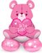 Folat Staande Folieballon Beer 'It's a Girl' Roze - 61 cm