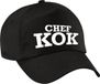 Bellatio Decorations Chef kok verkleed pet zwart voor dames en heren