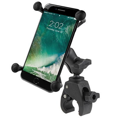 RAM Mount X-Grip Large Phone Mount with Tough-Claw Small Clamp Base