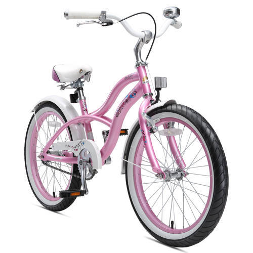 bikestar Cruiser kinderfiets 20 inch roze