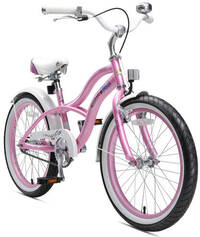 bikestar Cruiser kinderfiets 20 inch roze