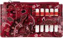 BajuBaj E510cs167 - Étui à cartes en cuir - Design coloré - Pour femmes