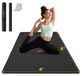 Merkloos Extra brede, antislip trainingsmat van 72 x 48 inch
