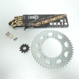 Afam Kit chaîne pour moto Yamaha 50 DTR 2003 à 2006 11x50 pas 420 Neuf