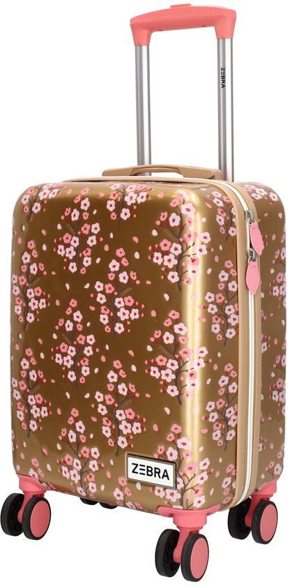 Zebra Trends Avonturier Koffer - Goud | Hardcase | Handbagage 40 t/m 56 cm | TSA cijferslot