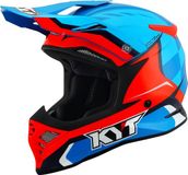 KYT Skyhawk Glowing Rood Blauw Crosshelm - Helm
