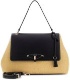 GUESS Maggie Straw Sac bandoulière Naturel / Noir