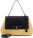 GUESS Maggie Straw Flap Shoulder Bag Natural / Black zwart
