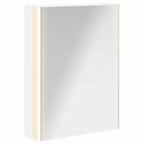 vidaXL Badkamerspiegelkast Wit 53,5 x 15,5 x 70 cm Bewerkt hout