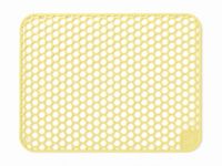 Tapis d'évier cascade - Silicone - Or - 36 x 46 cm - Rectangulaire