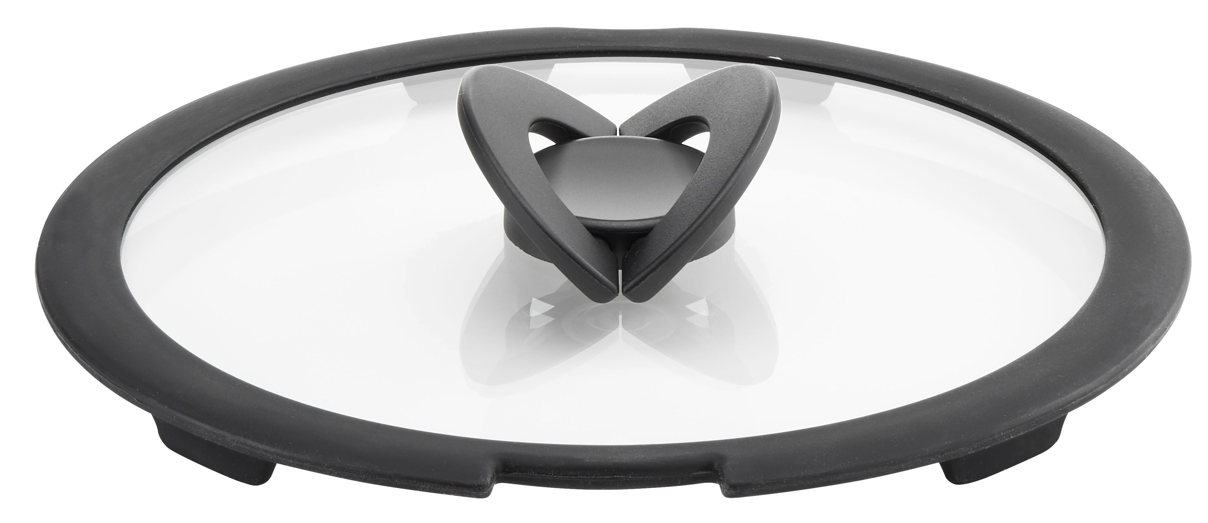 Lagostina 010244060122 - Deksel - 220mm - Rond - Zwart, Transparant