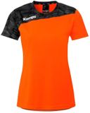 Kempa T-shirt Athlétisme 29 Fluo Orange/Noir Polyester Manches Courtes Logo Femmes Adultes