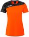 Kempa T-shirt Athlétisme 29 Fluo Orange/Noir Polyester Manches Courtes Logo Femmes Adultes