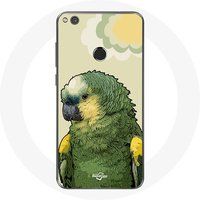 Maniacase Hoesje voor Huawei P8 Lite 2017 Amazon Papegaaien Groen