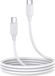 Joyroom S-CC060A9 60W snellaadkabel, Type-C naar Type-C, USB-C datakabel, 3A, PD, snellaadkabel, hoge snelheid, wit