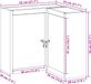 vidaXL Gereedschapskast met plank Rood en Grijs 55 x 55 x 55 cm Staal