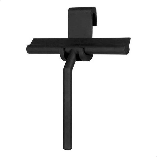 AKSA Home Douchewisser met Ophanghaak - Zwart - 21 cm