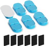 Bol Filters pour Chat fontaine à boire - Avec filtration multiple - 12 pièces - 6 filtres à charbon actif et 6 filtres en mousse