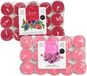 Atmosphera Acorde theelichtjes - 60x - 30x rode vruchten - 30x orchidee - aroma/geurkaarsen
