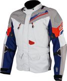 Leatt ADV DriTour 7.5 Royal Grijs Blauw Rood Waterdichte Textieljas - Jas