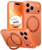 TORRAS Coque Compatible Apple iPhone 17 Pro Max - UPro Ostand Pro - Compatible MagSafe / Qi2 - Coque arrière avec aimant - Support anneau rotatif 360° - Orange
