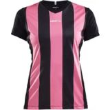 Craft Progress Stripe Shirt Korte Mouw Dames - Zwart / Roze