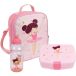 Fun House Danseuse Ballerine Servieset met drinkfles, lunchdoos en geïsoleerde sac à dos pour filles