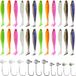 BeiJingLiangPinJiaZuoKeJiWenHuaFaZhanYouXianGongSi Leurre artificiel pour pêche à la traîne - pêche en mer - 34 pièces - 6 couleurs