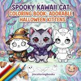 Spooky Kawaii Cat Coloring Book: Adorable Halloween Kittens