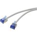 Renkforce RF-7116932 RJ45 Netwerk Netwerkkabel, patchkabel CAT 6A U/FTP 5.00 m Grijs Extreem dun 1 stuk(s)