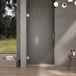 FortiFura Galeria Douchedeur - 80x200cm - Mat glas - Chroom