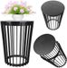 KADAX Aytre support de plantes double face 40 cm noir