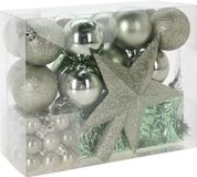 Christmas Decoration Koopman International Christmas Decorations kerstballen - set - 54x - mint groen - kunststof - 5 cm diameter