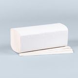 Fripa 3200 Serviettes de table pliées en V 23 cm x 25 cm blanc Éco 2 plis