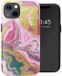 Selencia Hoesje - Geschikt voor Apple iPhone 13 - Backcover geschikt voor MagSafe - Marble Pink