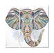 Homemania Wandfoto, olifant, 3-delig, dieren, woonkamer, slaapkamer, meerkleurig, 69 x 3 x 50 cm, HM203PKNV-101, polyester, hout